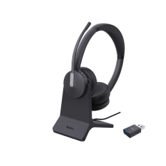 Yealink WH64 Dual Trådløse Hovedtelefoner - Sort | Komfort, Kvalitet & Frihed
